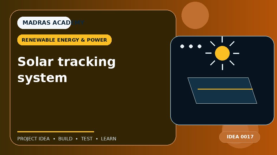 Solar tracking system