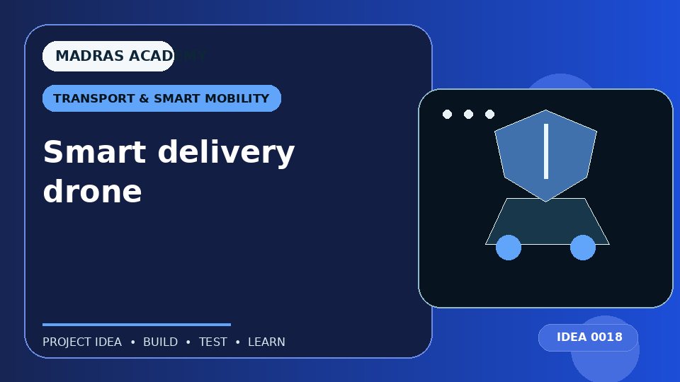 Smart delivery drone