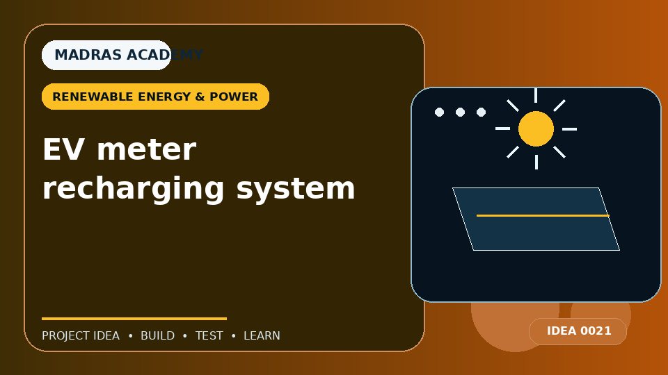 EV meter recharging system