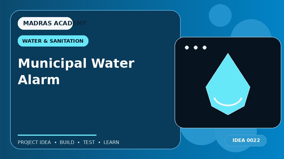 Municipal Water Alarm