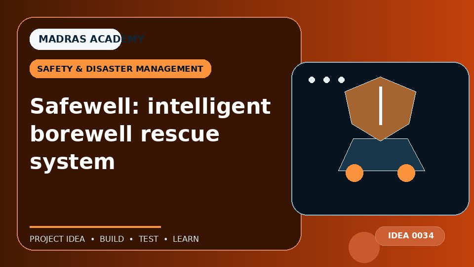 Safewell: intelligent borewell rescue system