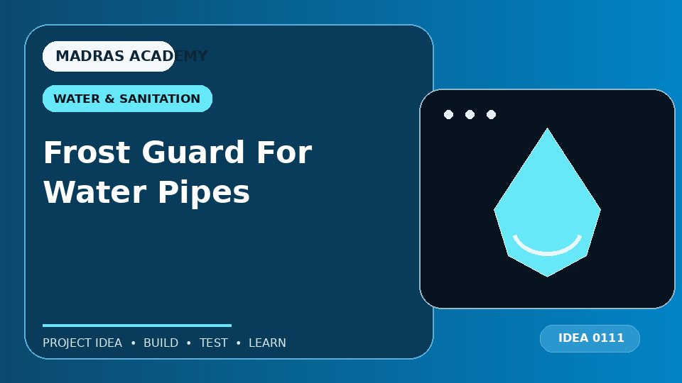 Frost Guard For Water Pipes