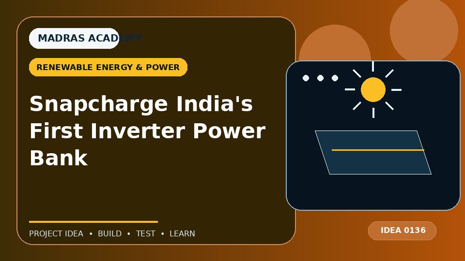 Snapcharge India’s First Inverter Power Bank