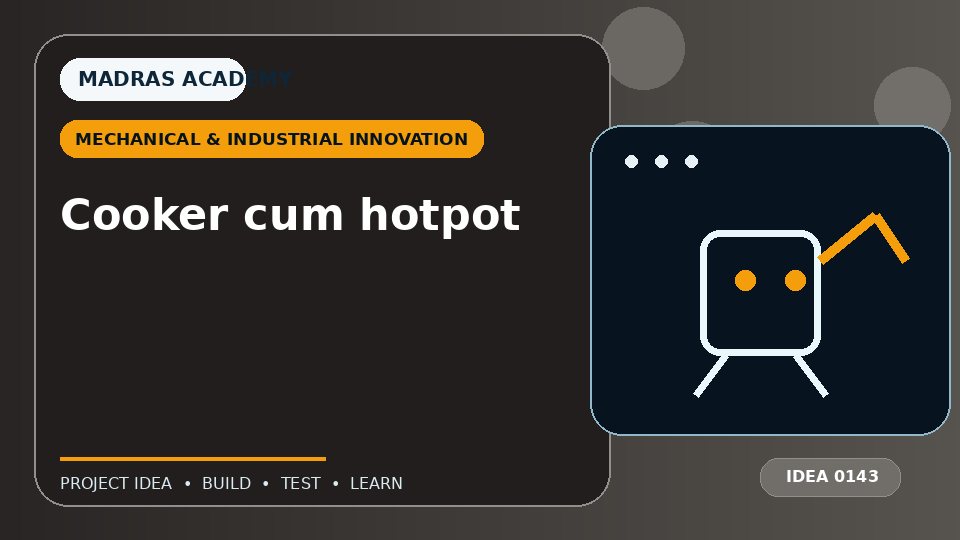 Cooker cum hotpot