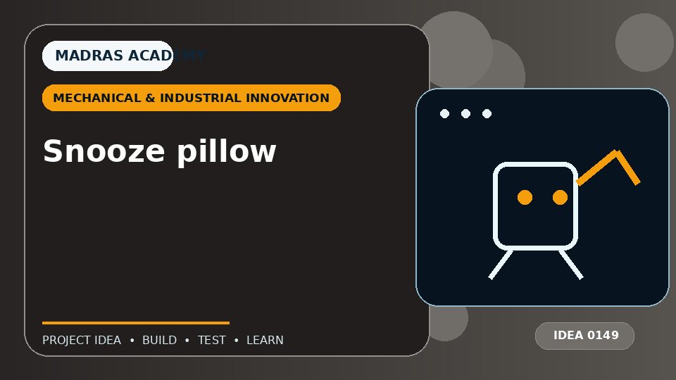 Snooze pillow