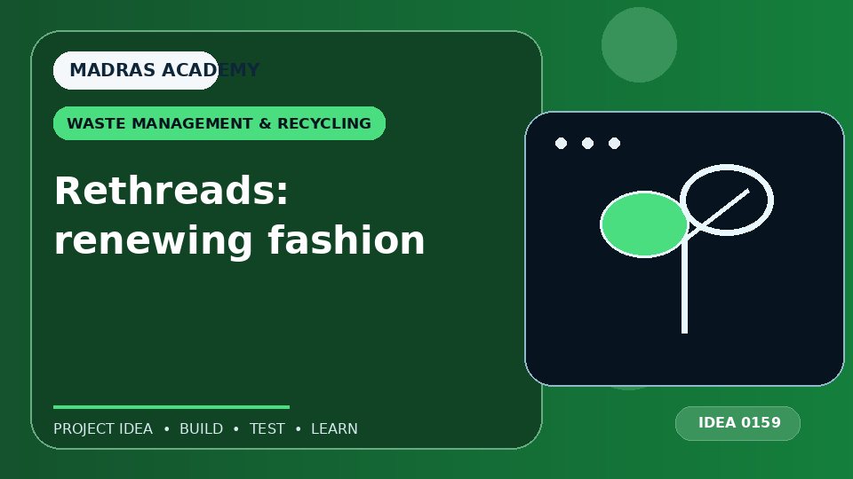 Rethreads: renewing fashion