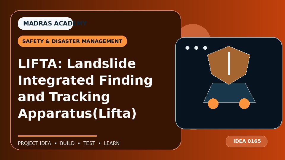 LIFTA: Landslide Integrated Finding and Tracking Apparatus(Lifta)