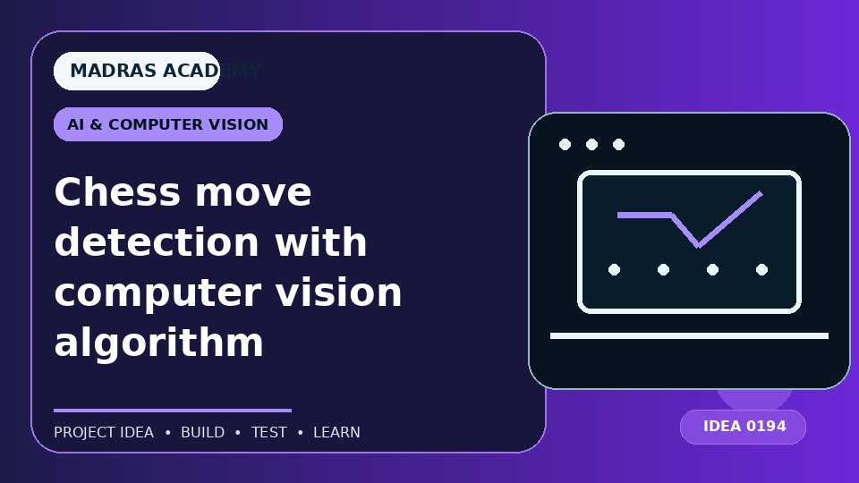 Chess move detection with computer vision algorithm