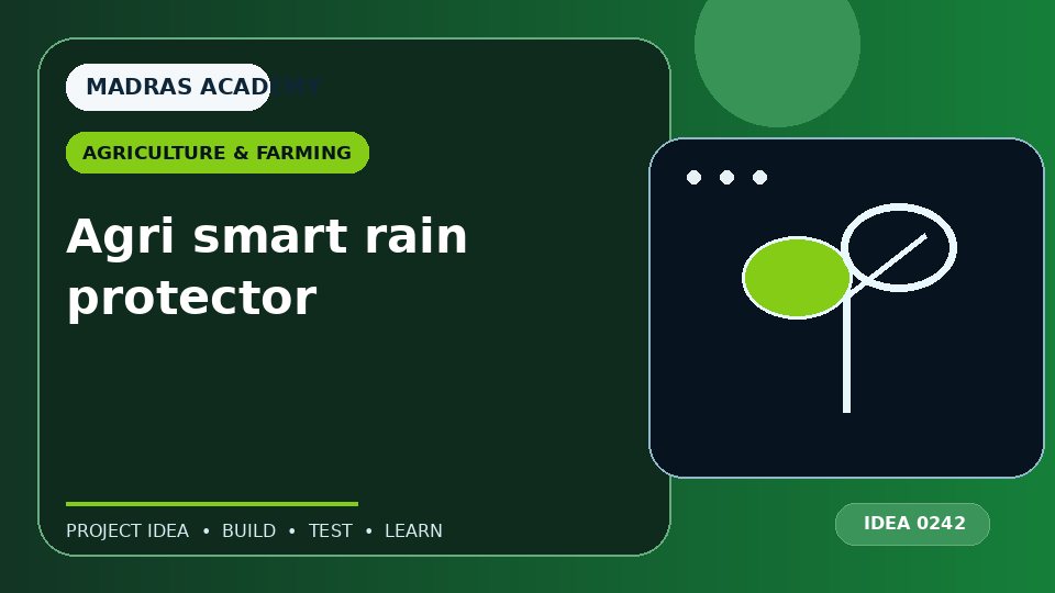 Agri smart rain protector