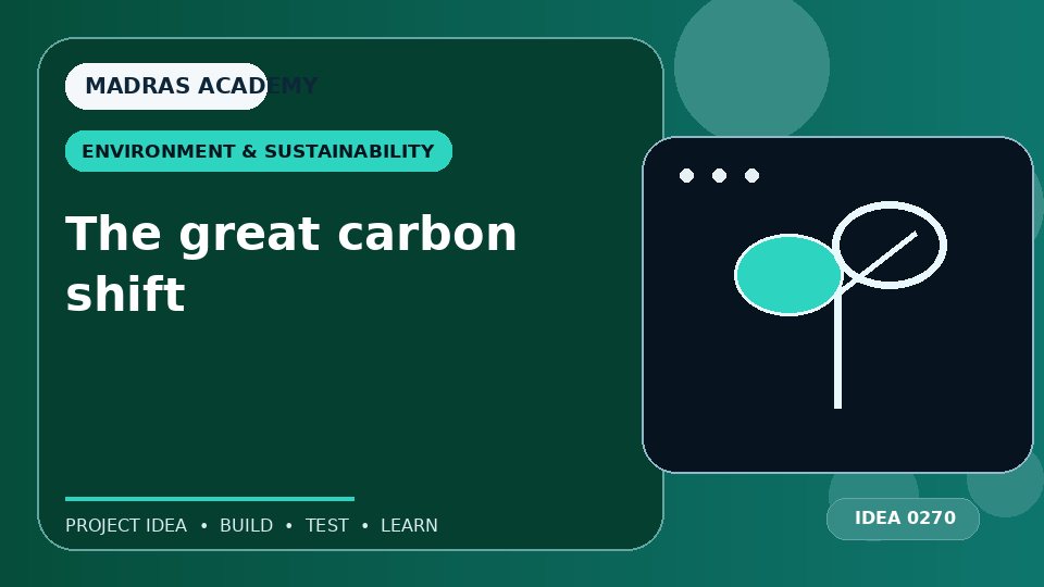 The great carbon shift