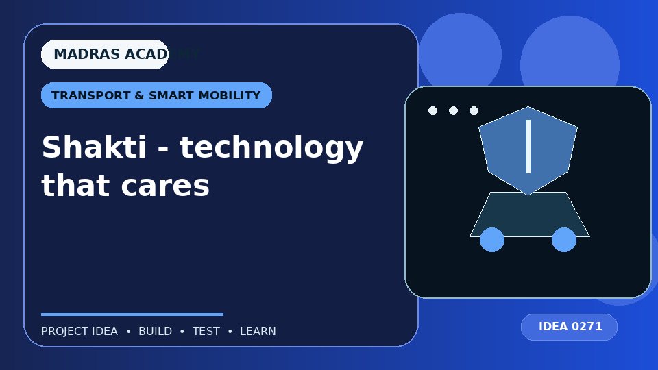 Shakti – technology that cares