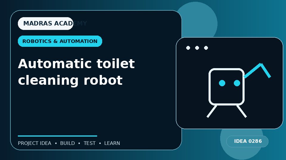 Automatic toilet cleaning robot