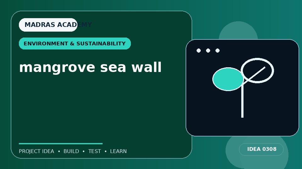 mangrove sea wall