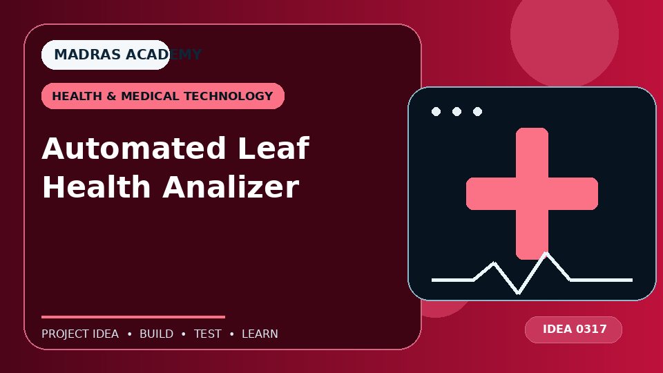 Automated Leaf Health Analizer
