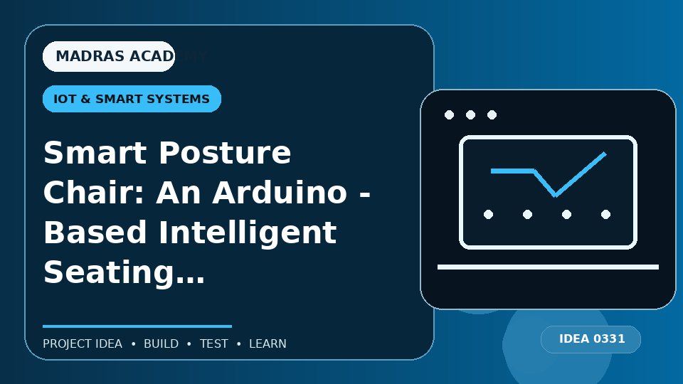 Smart Posture Chair: An Arduino – Based Intelligent Seating System For Improved Posture And Reduced Back Pain Risk