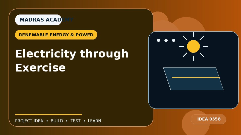 Electricity through Exercise