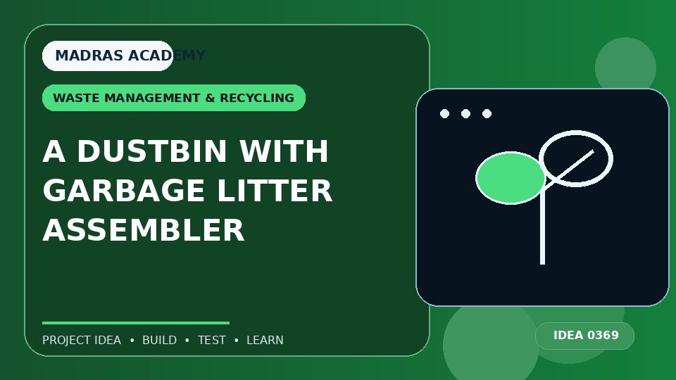 A DUSTBIN WITH GARBAGE LITTER ASSEMBLER