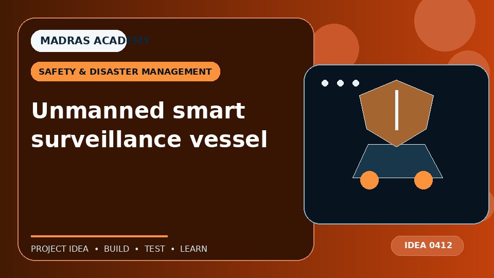 Unmanned smart surveillance vessel