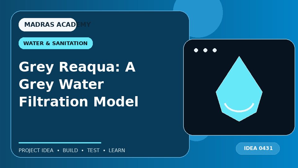 Grey Reaqua: A Grey Water Filtration Model
