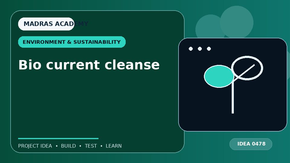 Bio current cleanse