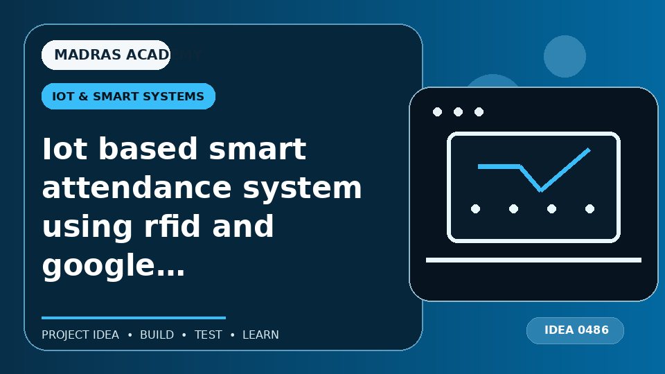 Iot based smart attendance system using rfid and google sheet