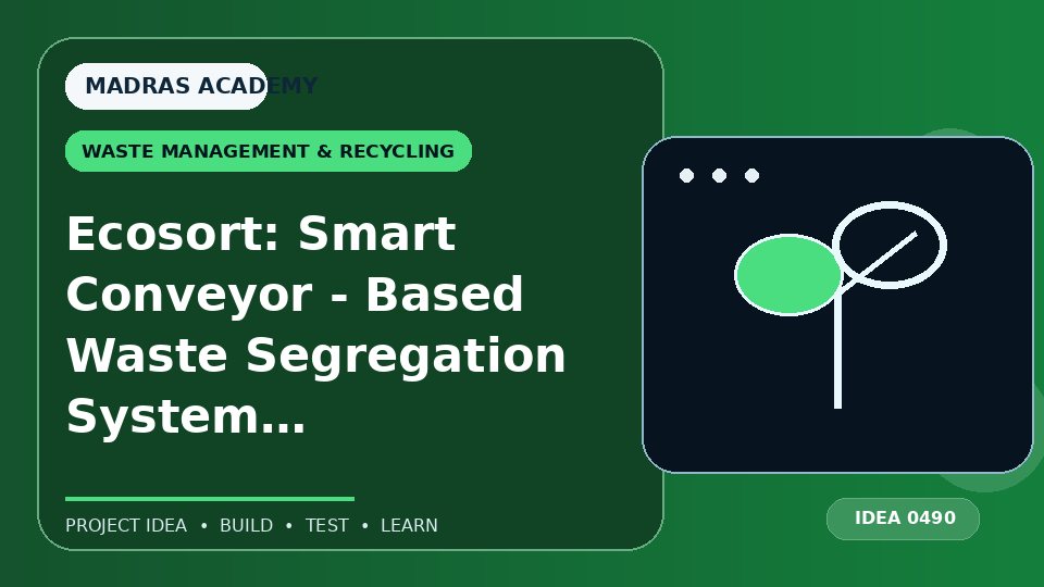 Ecosort: Smart Conveyor – Based Waste Segregation System Powered by Arduino