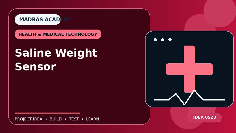 Saline Weight Sensor