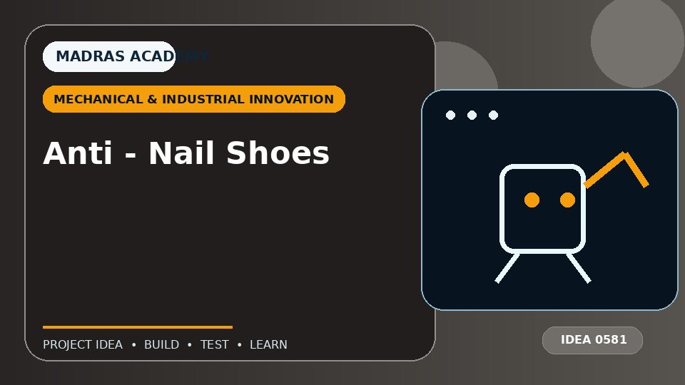 Anti – Nail Shoes