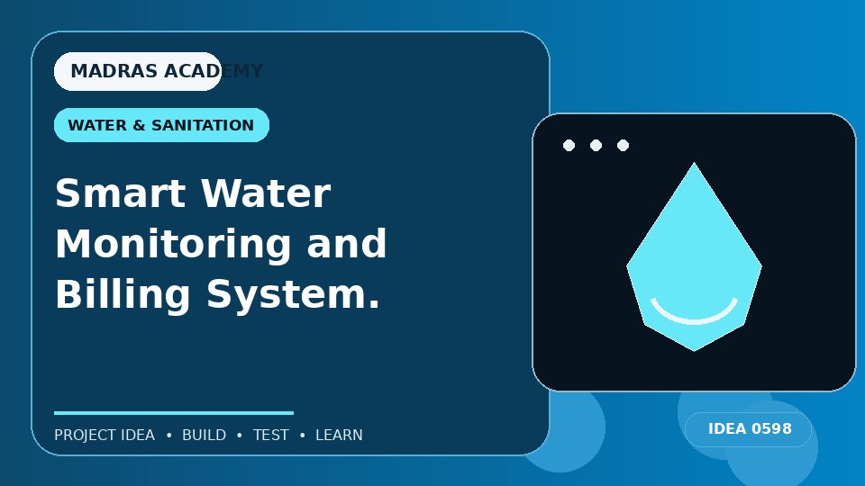 Smart Water Monitoring and Billing System.