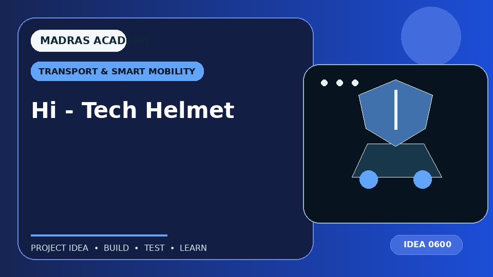 Hi – Tech Helmet