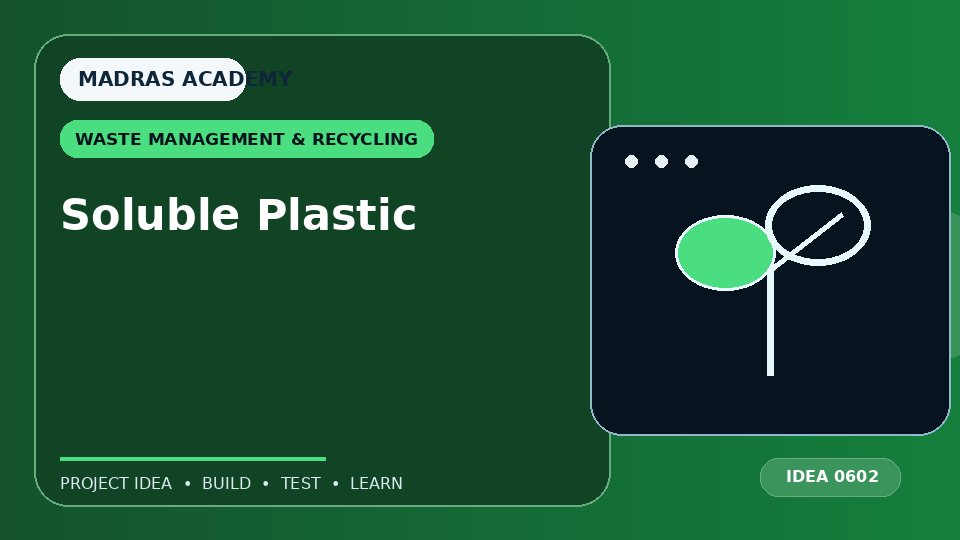 Soluble Plastic
