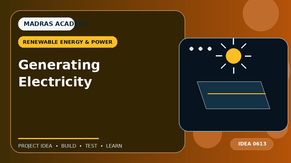 Generating Electricity