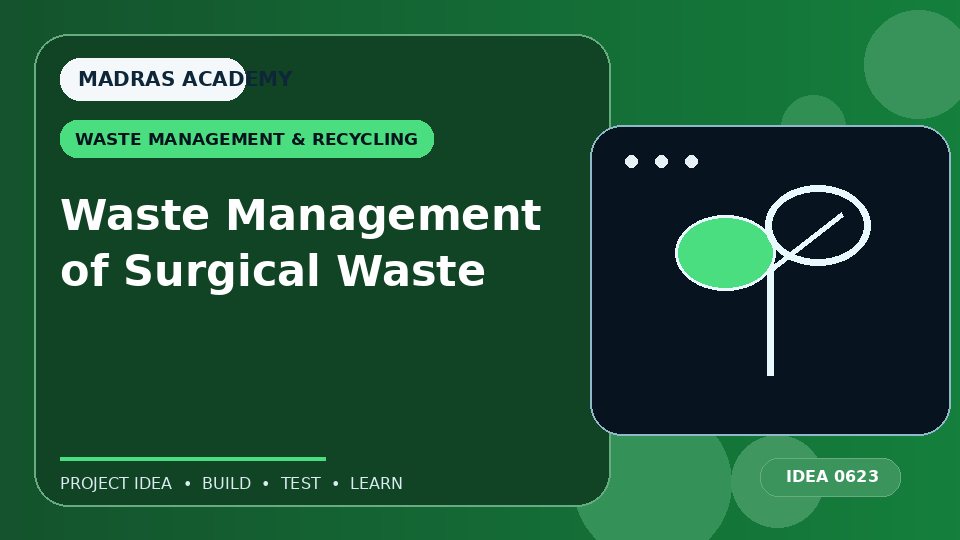 Waste Management of Surgical Waste