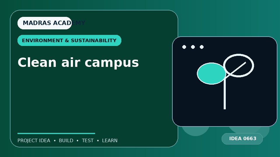 Clean air campus