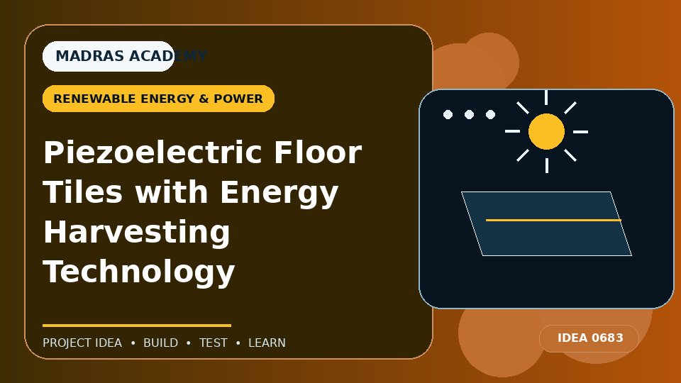 Piezoelectric Floor Tiles with Energy Harvesting Technology