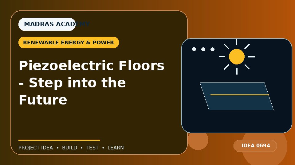 Piezoelectric Floors – Step into the Future