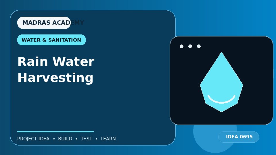 Rain Water Harvesting