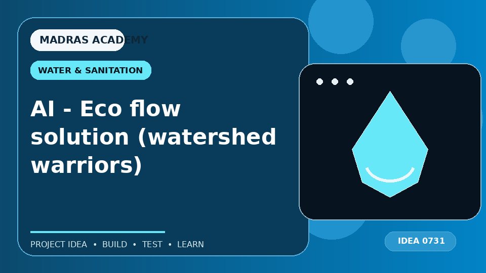 AI – Eco flow solution (watershed warriors)