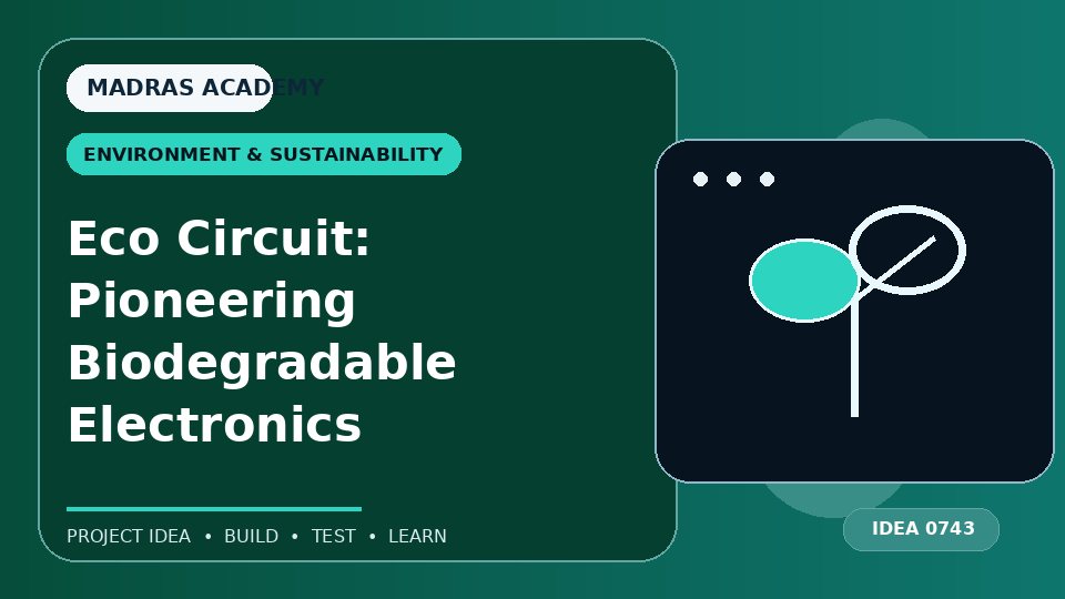 Eco Circuit: Pioneering Biodegradable Electronics