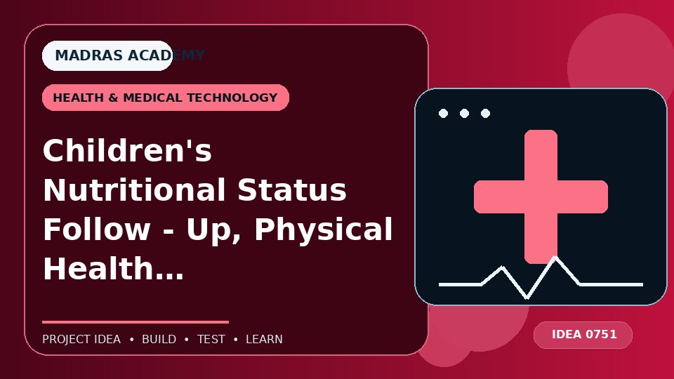 Children’s Nutritional Status Follow – Up, Physical Health and Well – Being