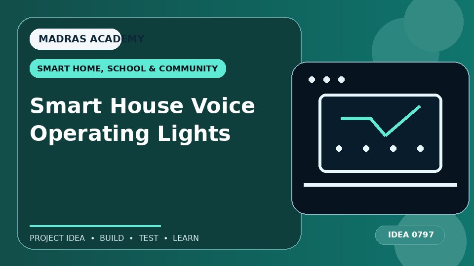 Smart House Voice Operating Lights