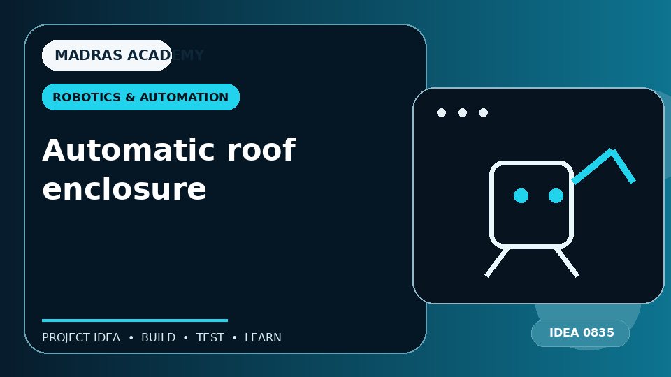 Automatic roof enclosure