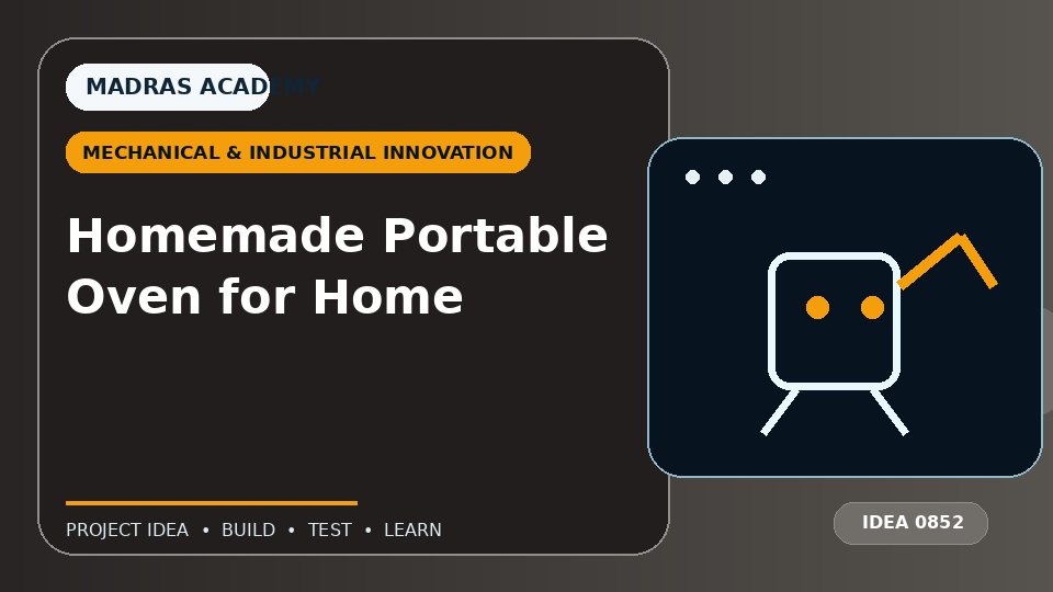 Homemade Portable Oven for Home