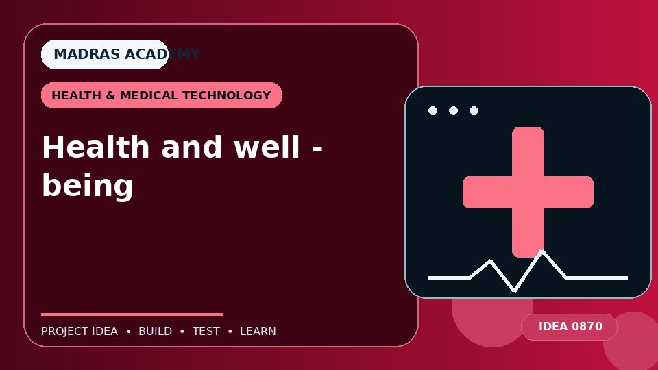 Health and well – being