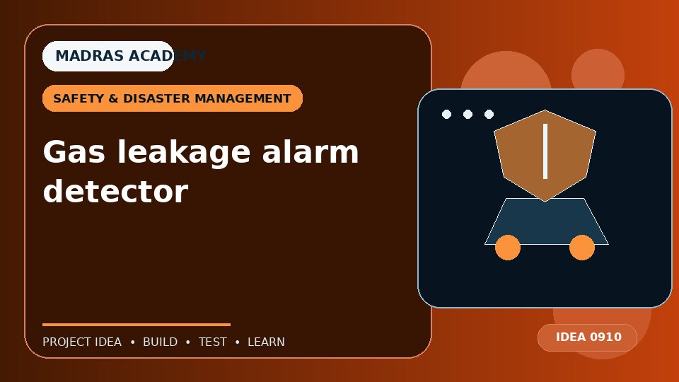 Gas leakage alarm detector