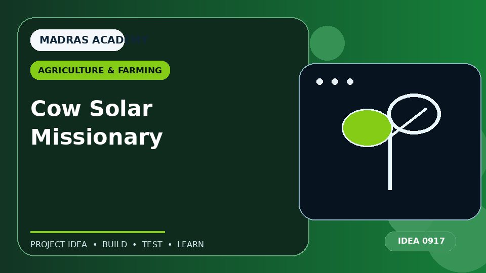 Cow Solar Missionary