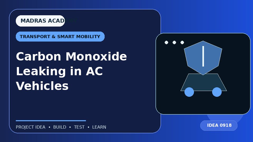 Carbon Monoxide Leaking in AC Vehicles
