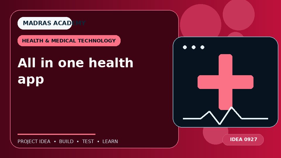 All in one health app