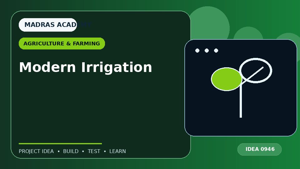Modern Irrigation