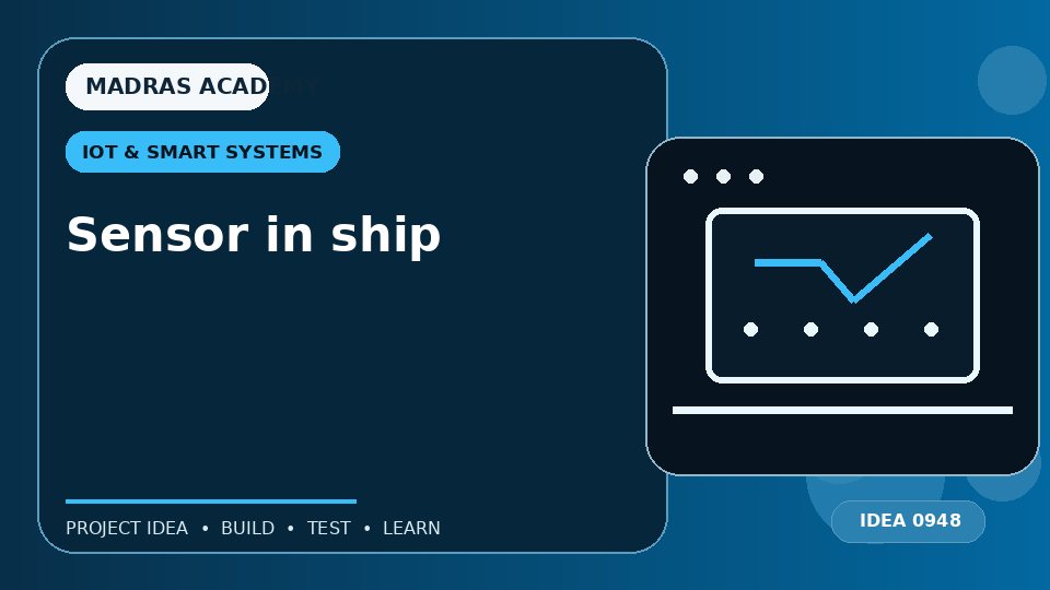 Sensor in ship
